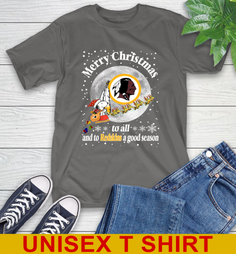 Washington Redskins Merry Christmas To All And To Redskins A Good Season NFL Football Sports T-Shirt 10