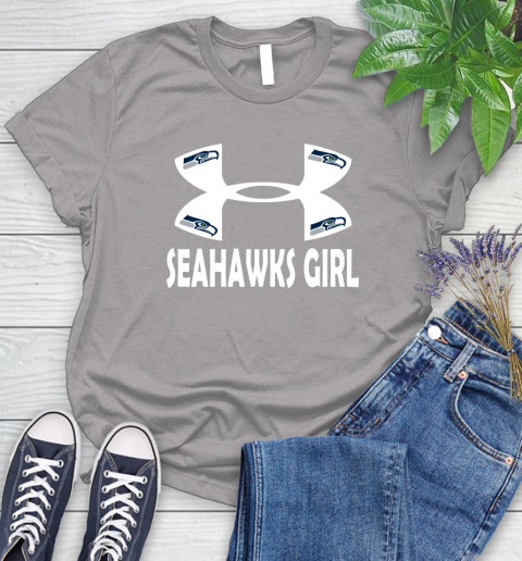 NFL Seattle Seahawks Girl Under Armour Football Sports Women's T-Shirt 5