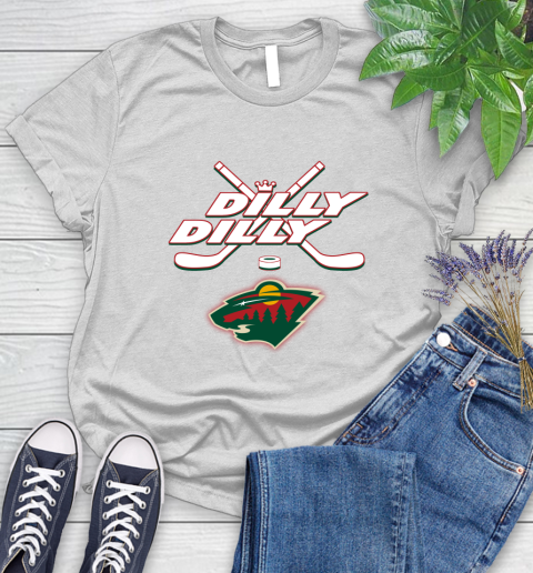 NHL Minnesota Wild Dilly Dilly Hockey Sports Women's T-Shirt