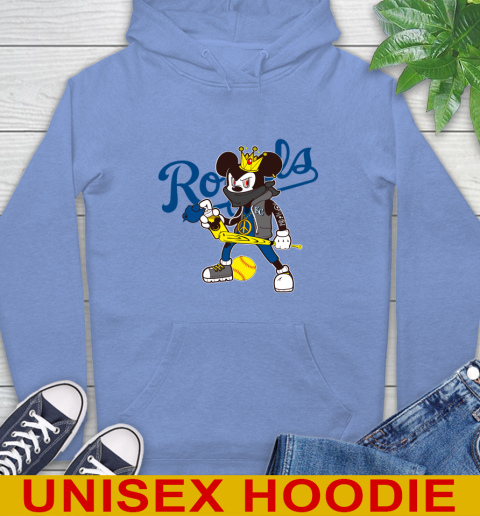 Kansas City Royals MLB Baseball Mickey Peace Sign Sports Hoodie 11