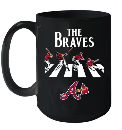 MLB Baseball Atlanta Braves The Beatles Rock Band Shirt Ceramic Mug 15oz
