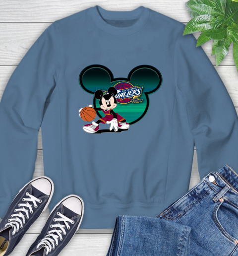 NBA Cleveland Cavaliers Mickey Mouse Disney Basketball Sweatshirt 7