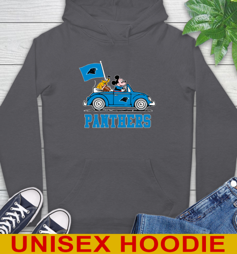 NFL Football Carolina Panthers Pluto Mickey Driving Disney Shirt Hoodie 7