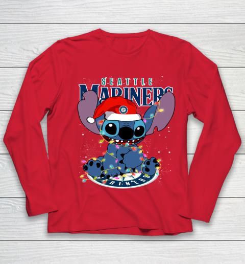 Seattle Mariners MLB noel stitch Baseball Christmas Youth Long Sleeve 7