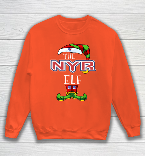 New York Rangers Christmas ELF Funny NHL Sweatshirt 3