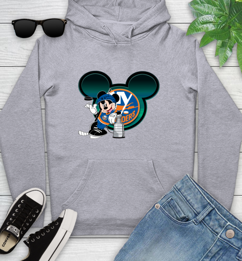 NHL New York Islanders Stanley Cup Mickey Mouse Disney Hockey T Shirt Youth Hoodie 6