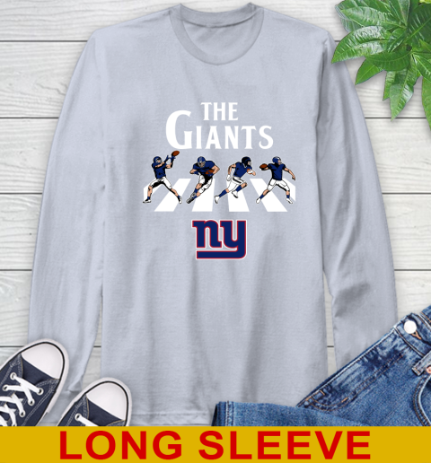 NFL Football New York Giants The Beatles Rock Band Shirt Long Sleeve T Shirt Tee For Sports