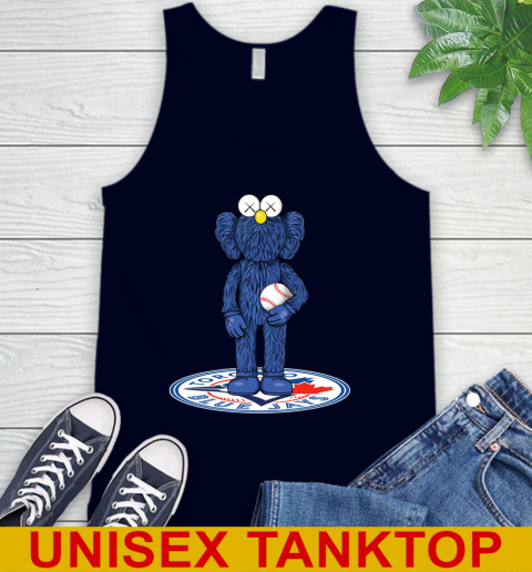 MLB Baseball Toronto Blue Jays Kaws Bff Blue Figure Shirt Tank Top 4 MLB Baseball Toronto Blue Jays Kaws Bff Blue Figure Shirt Tank Top - Image 4