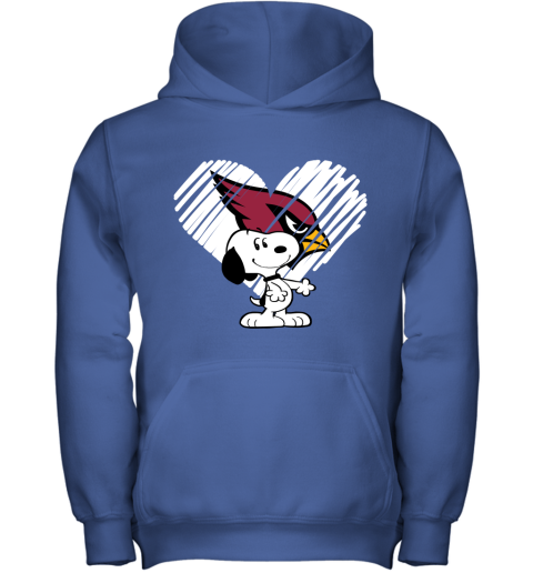 wckd happy christmas with arizona cardinals snoopy youth hoodie 43 front royal