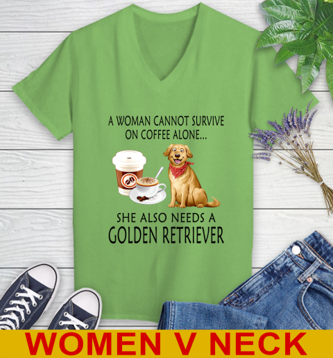 Women cannot survive on coffee alone she also need a GOLDEN tshirt 67