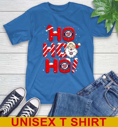 Washington Nationals MLB Baseball Ho Ho Ho Santa Claus Merry Christmas Shirt T-Shirt 11