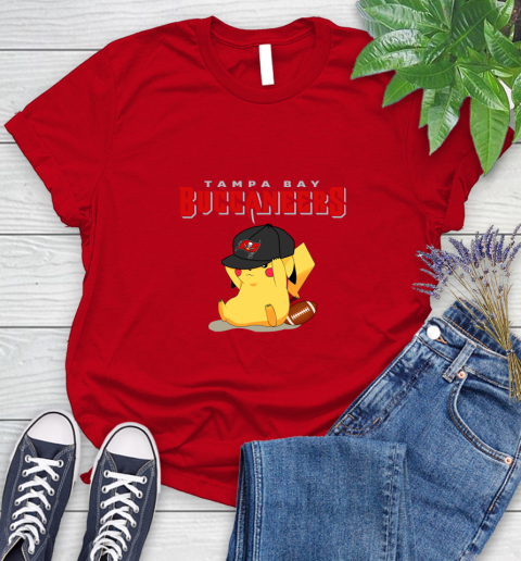 NFL Pikachu Football Tampa Bay Buccaneers Women's T-Shirt 9