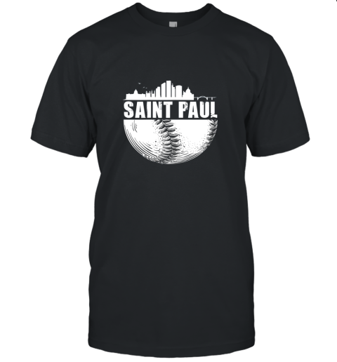 Saint Paul Skyline City Baseball Shirt Souvenir Skyline Unisex Jersey Tee
