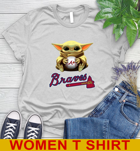 MLB Baseball Atlanta Braves Star Wars Baby Yoda Shirt 89