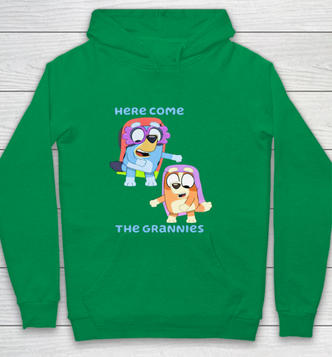Blueys Shirt Here Come The Grannies Youth Hoodie 4