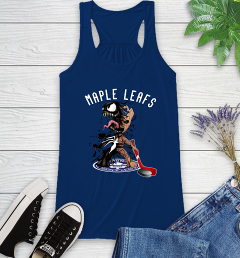 NHL Toronto Maple Leafs Hockey Venom Groot Guardians Of The Galaxy Racerback Tank 9