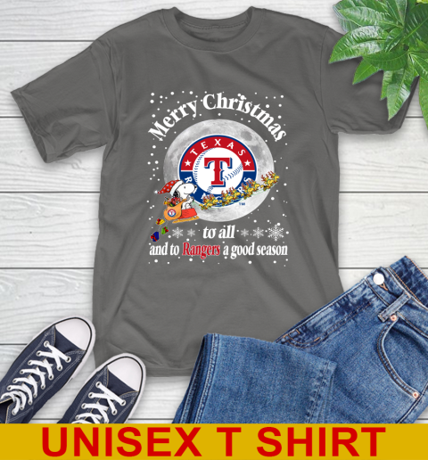 Texas Rangers Merry Christmas To All And To Rangers A Good Season MLB Baseball Sports T-Shirt 10