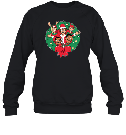 Baylen Levine Wreath Christmas Sweatshirt