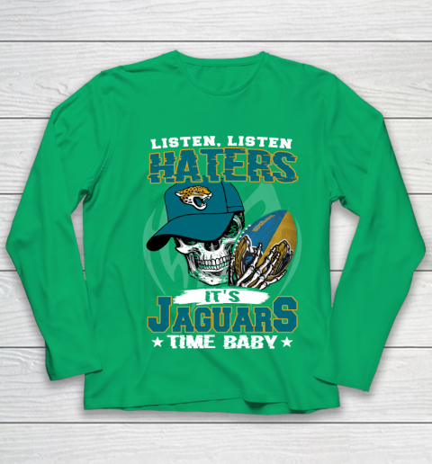 Listen Haters It is JAGUARS Time Baby NFL Youth Long Sleeve 4