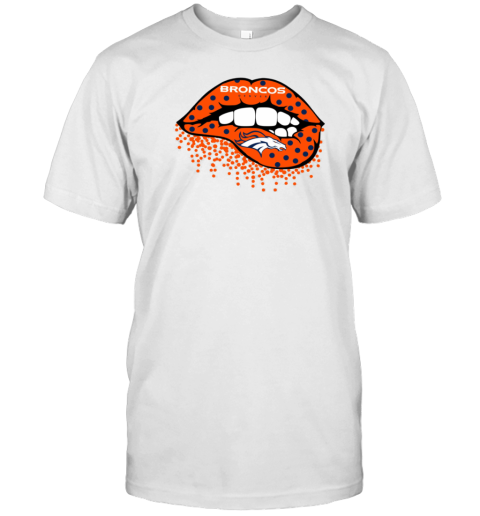 Denver Broncos Lips Inspired T-Shirt
