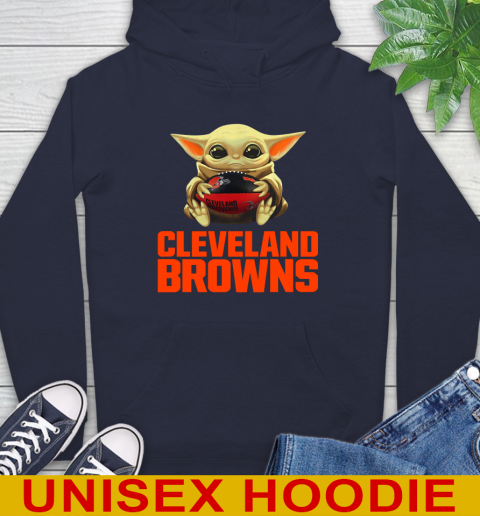 NFL Football Cleveland Browns Baby Yoda Star Wars Shirt Hoodie 4