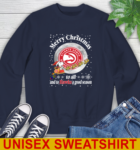 Atlanta Hawks Merry Christmas To All And To Hawks A Good Season NBA Basketball Sports Sweatshirt 2