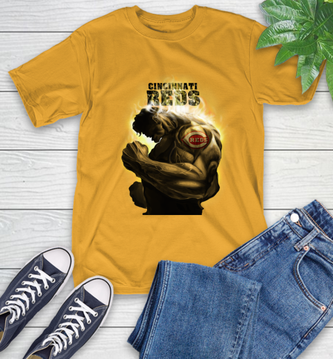 Cincinnati Reds MLB Baseball Hulk Marvel Avengers Sports T-Shirt 2