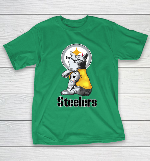 NFL Football My Cat Loves Pittsburgh Steelers T-Shirt 5