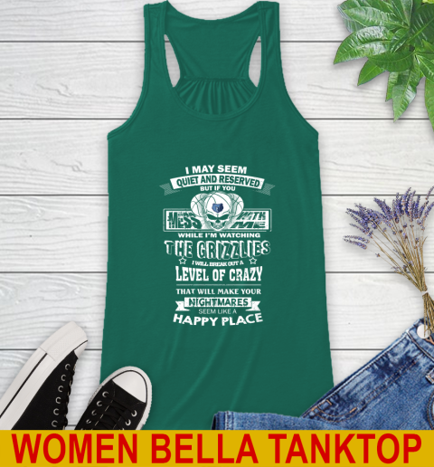 Memphis Grizzlies NBA Basketball If You Mess With Me While I'm Watching My Team Racerback Tank 5