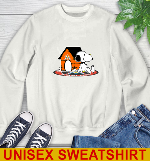 MLB Baseball Miami Marlins Snoopy The Peanuts Movie Shirt Sweatshirt