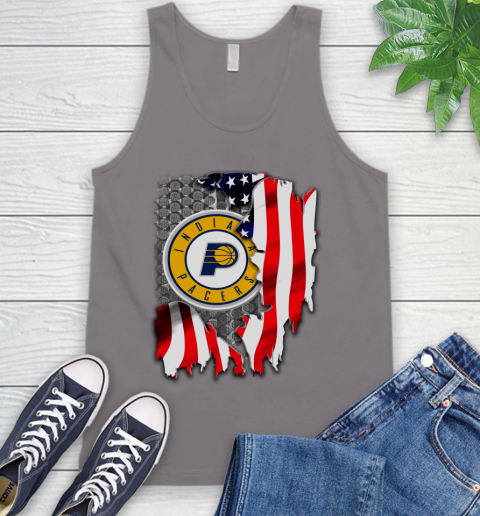Indiana Pacers NBA Basketball American Flag Tank Top 6