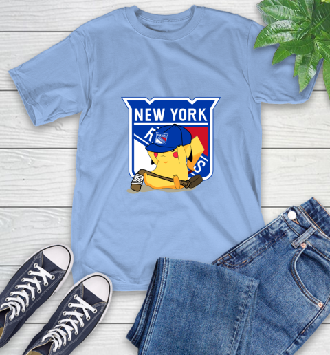 NHL Pikachu Hockey Sports New York Rangers T-Shirt 11