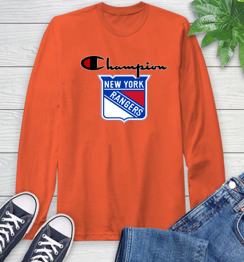NHL Hockey New York Rangers Champion Shirt Long Sleeve T-Shirt 3
