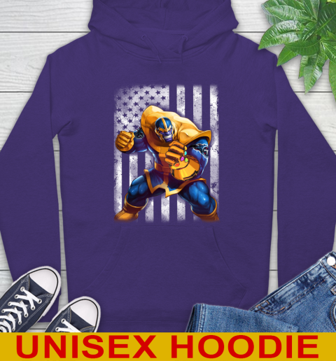NFL Football Tennessee Titans Thanos Marvel American Flag Shirt Hoodie - Image 6