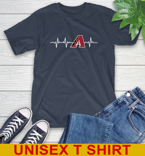 Arizona Diamondbacks MLB Baseball Heart Beat Shirt T-Shirt 3