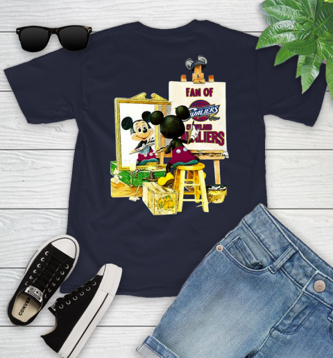 NBA Basketball Cleveland Cavaliers Mickey Drawing Shirt 95