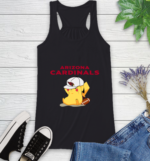 NFL Pikachu Football Sports Arizona Cardinals Racerback Tank 2
