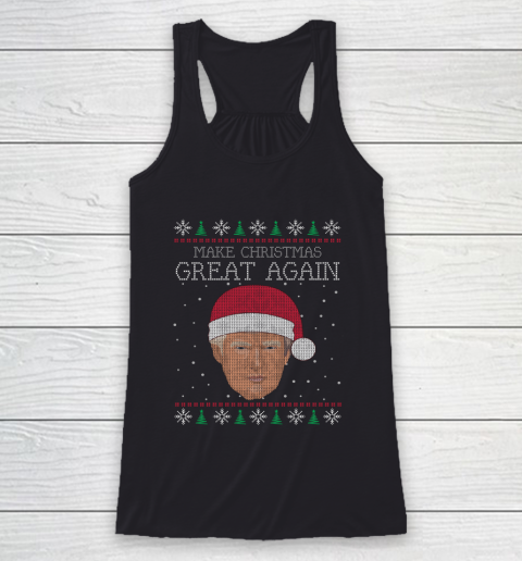 Unique Graphics Make Christmas Great Again Funny Christmas Racerback Tank