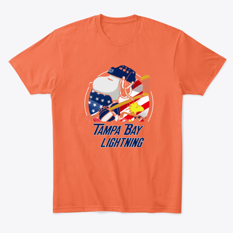 Tampa Bay lightning Snoopy And Woodstock NHL 16pq tampa bay lightningsnoopy and woodstock nhl classic t shirt 2 front orange