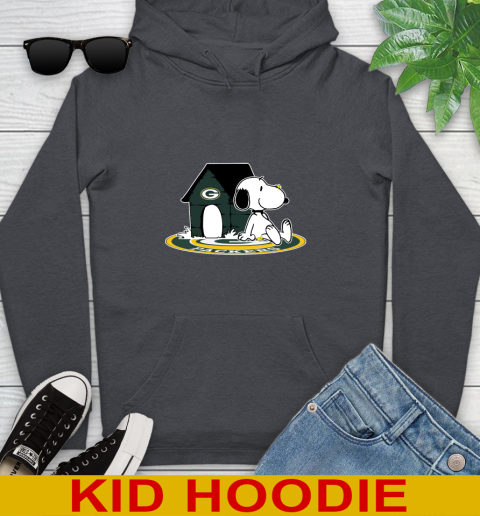 NFL Football Green Bay Packers Snoopy The Peanuts Movie Shirt Youth Hoodie 9