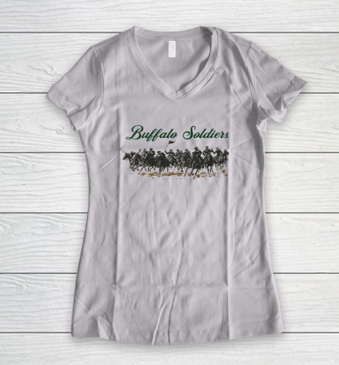 Buffalo Soldiers Women's V-Neck T-Shirt