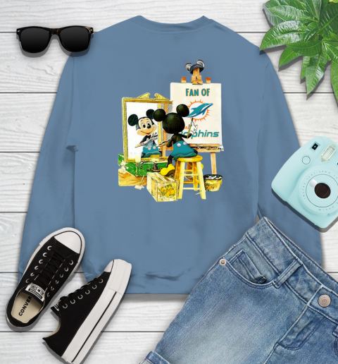 NFL Football Miami Dolphins Mickey Drawing Shirt 33