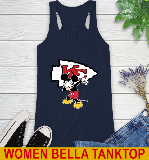 Kansas City Chiefs NFL Football Dabbing Mickey Disney Sports Racerback Tank 11