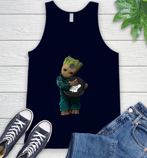 NHL Groot Guardians Of The Galaxy Hockey Sports Toronto Maple Leafs Tank Top 3