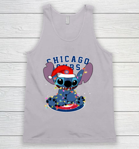 Chicago Cubs MLB noel stitch Baseball Christmas Tank Top 2