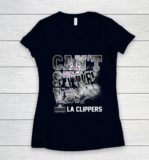 NBA LA Clippers Basketball Can't Stop Vs Women's V-Neck T-Shirt 2
