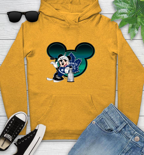 NHL Toronto Maple Leafs Stanley Cup Mickey Mouse Disney Hockey T Shirt Youth Hoodie 3