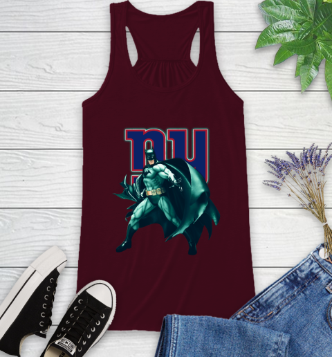 NFL Batman Football Sports New York Giants Racerback Tank 3