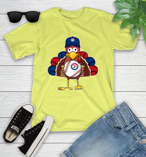 Texas Rangers Turkey thanksgiving Youth T-Shirt 8