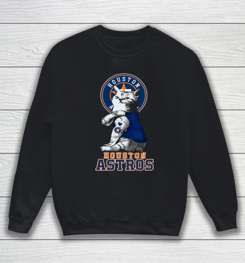 MLB Baseball My Cat Loves Houston Astros Sweatshirt